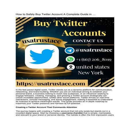 How to Safely Buy Twitter Account A Complete Guide in ....docx