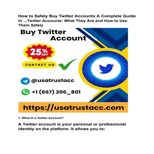 How to Safely Buy Twitter Accounts A Complete Guide in ....pdf