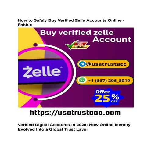 How to Safely Buy Verified Zelle Accounts Online - Fabble.pdf