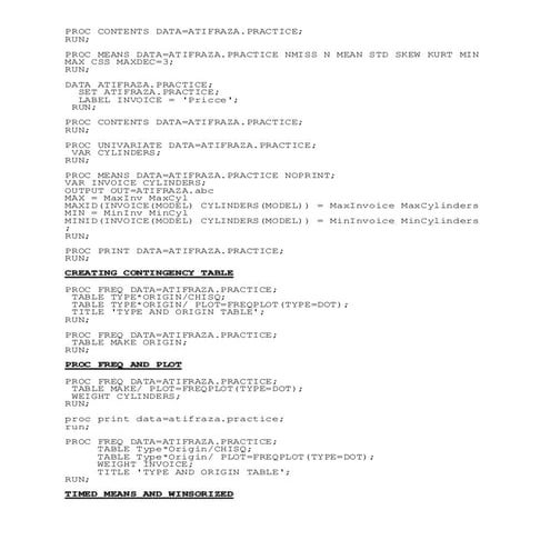 How to sas codes and tricks