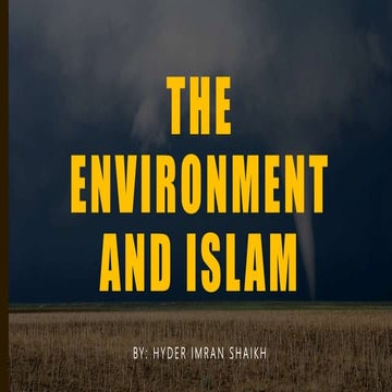 How to Save the Environment