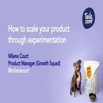 How To Scale Your Product Through Experimentation w/ Milena Court, Product Ma...