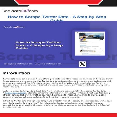 How to Scrape Twitter Data - A Step-by-Step Guide.pptx | Internet ...