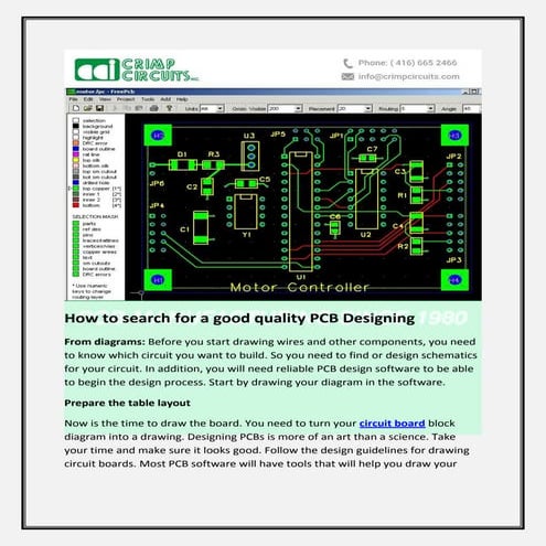 How to search for a good quality pcb designing