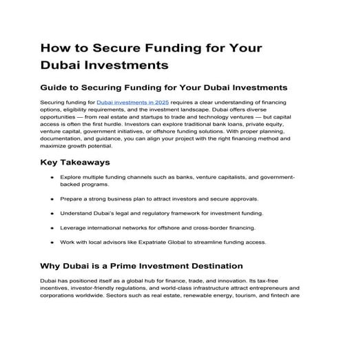 How to Secure Funding for Your Dubai Investments.docx