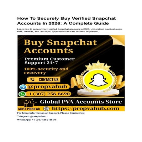 How To Securely Buy Verified Snapchat Accounts In 2026_.pdf