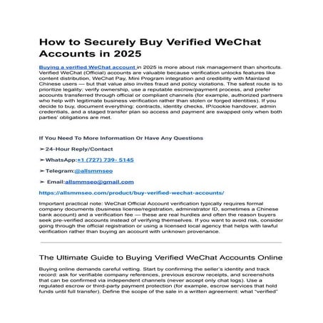 How to Securely Buy Verified WeChat Accounts in 2025.pdf