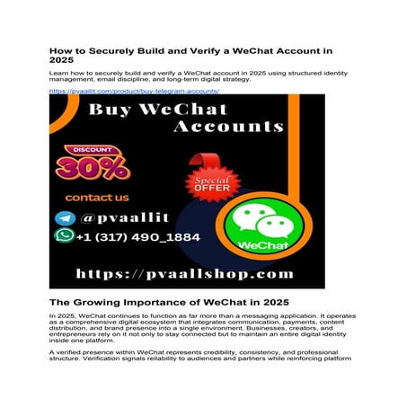 How to Securely Buy Verified WeChat Accounts in 2025.docx