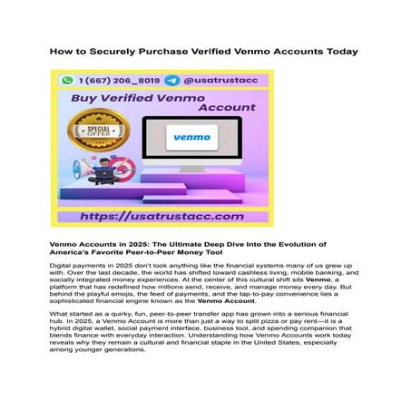 Venmo Company Presentation | PDF