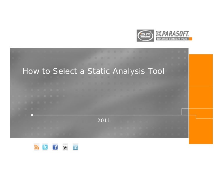 How to Select a Static Analysis Tool