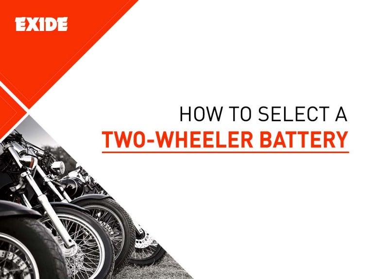 How To Select A Two Wheeler Battery