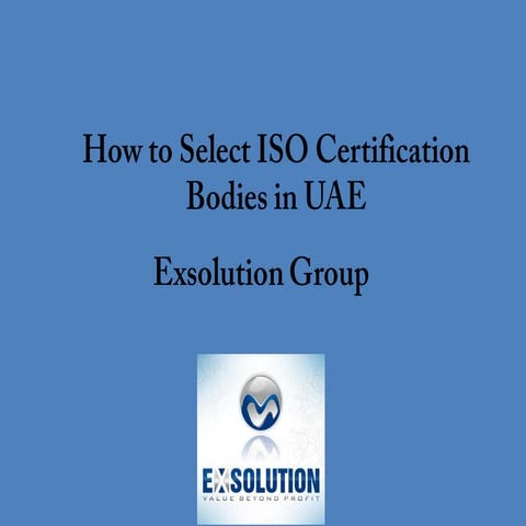 How to select iso certification bodies in uae