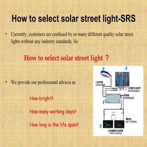 How to select solar street light