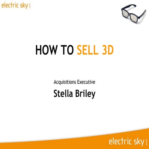 How to Sell 3D