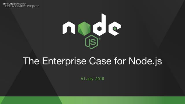 The Enterprise Case for Node.js
