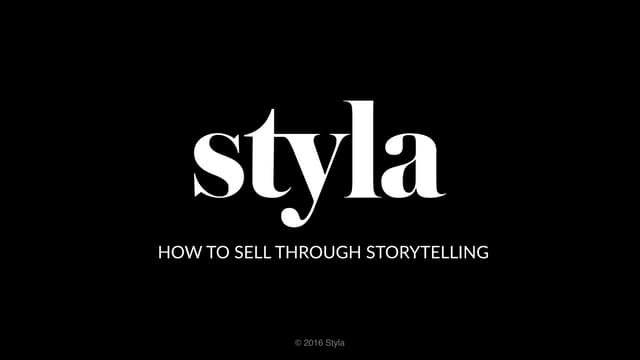 How to sell through storytelling