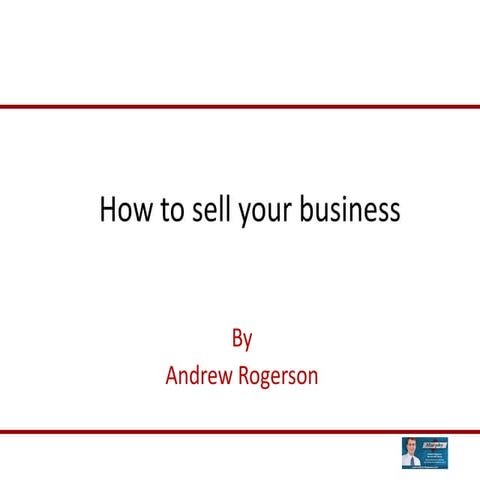 How To Sell Your Business