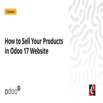 How to Sell Your Products in Odoo 17 Website