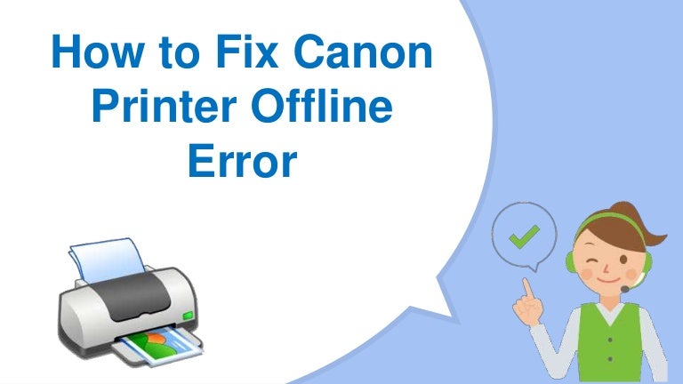 canon drucker offline