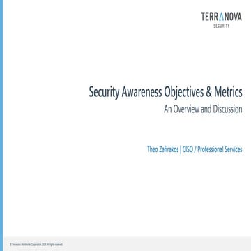 How To Set Security Awareness Strategic Goals, KPIs and Metrics | PPTX