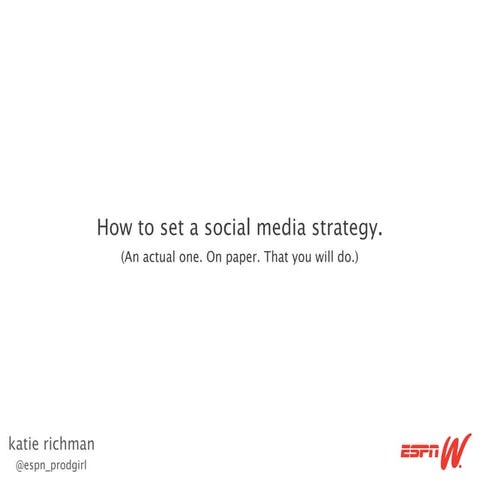 How to Set a Social Media Strategy (a real one. on paper. that you will actua...