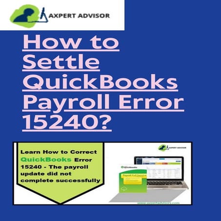 How to Fix QuickBooks Error 15243: Step-by-Step Guide for Payroll and ...