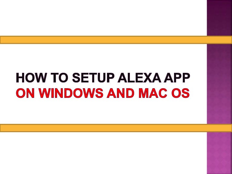 how to set up alexa on mac