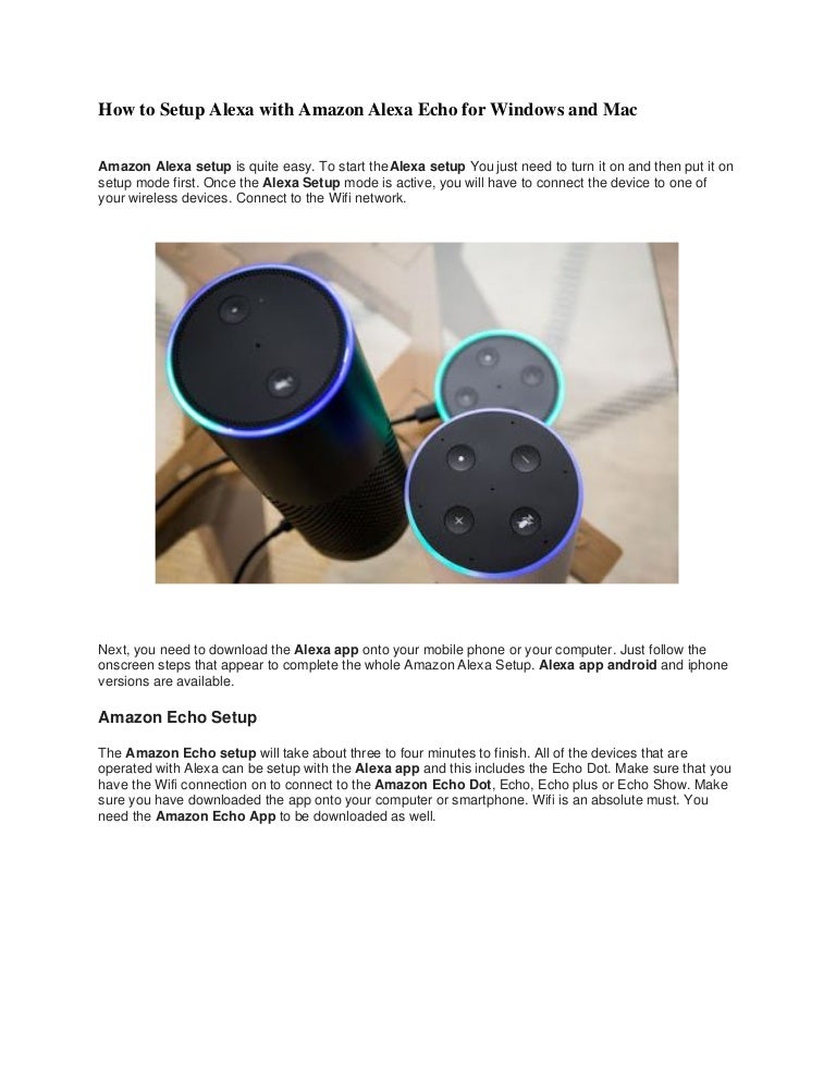 which app do i use to set up alexa