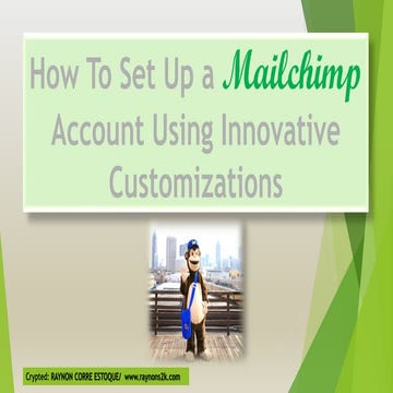 How to set up a mailchimp account using innovative customizations 2