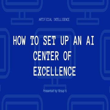 How to set up an ai center of excellence