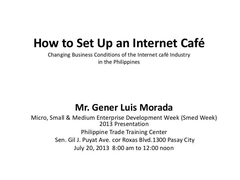 How to set up an café