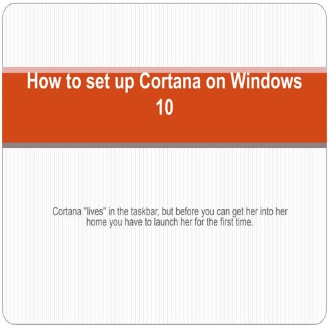 How to set up cortana on windows 10