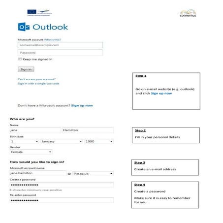 How to set up email account