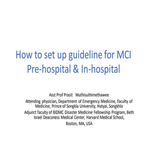 ACTEP2014: How to set up guideline for MCI
