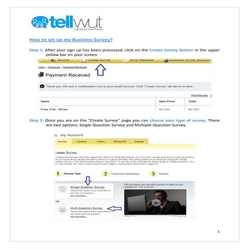 How to Set Up My Business Survey