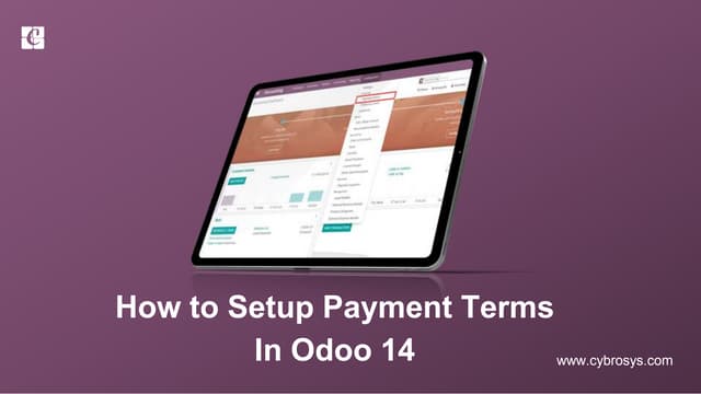 How to Setup Payment Terms in Odoo 14?