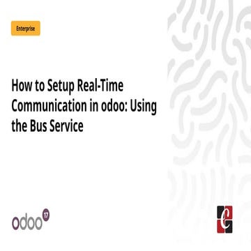 How to Setup Real-Time Communication in odoo_ Using the Bus Service