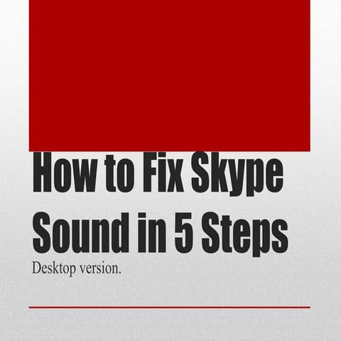 How to set up skype sound in 5 steps