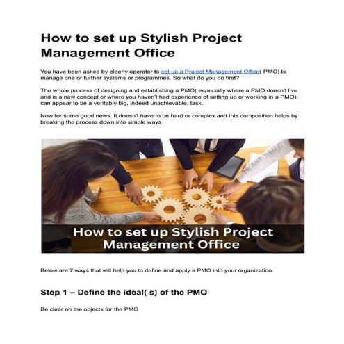 How to set up Stylish Project Management Office.pdf