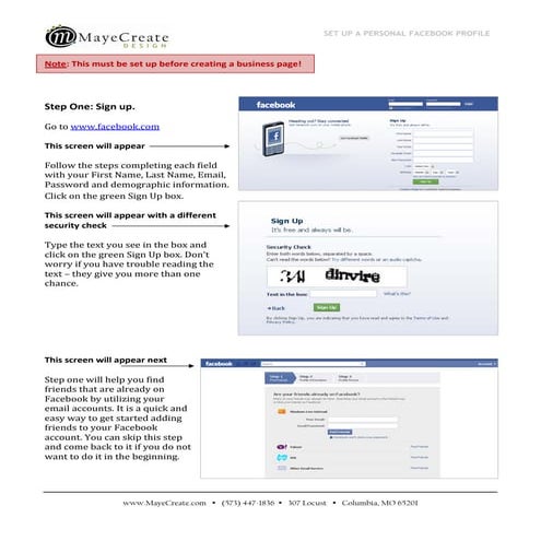 How to Setup Your Personal Facebook Profile