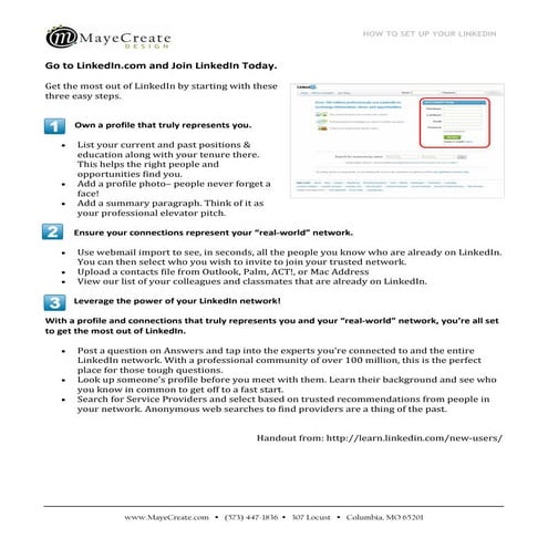 How to Setup A LinkedIn Profile