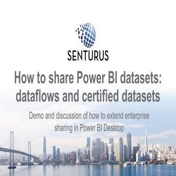 How to Share Power BI Datasets: Dataflows and Certified Datasets