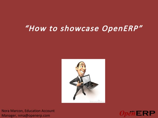 Demonstrate OpenERP
