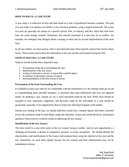 Case study examples with solutions pdf image