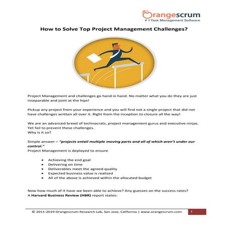 How to Solve Top Project Management Challenges | PDF