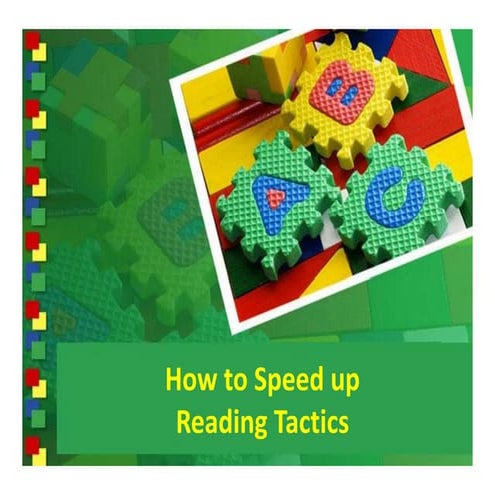 How To Speed Up Reading Tactics