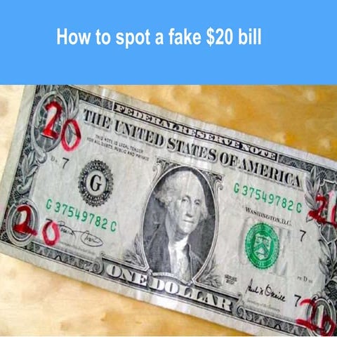 How to spot a fake #20 bill | PPTX