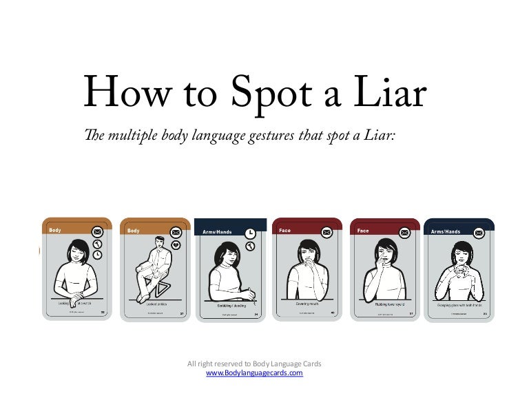 How to spot a liar