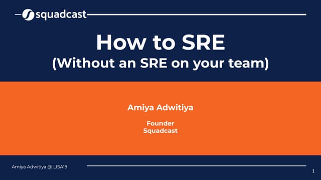 How to SRE when you have no SRE