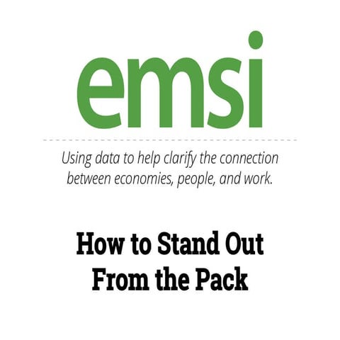 How to stand out from the pack - Part 2